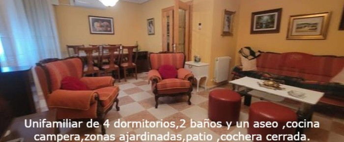 Unifamiliar de 4 dormitorios Ref: 12977